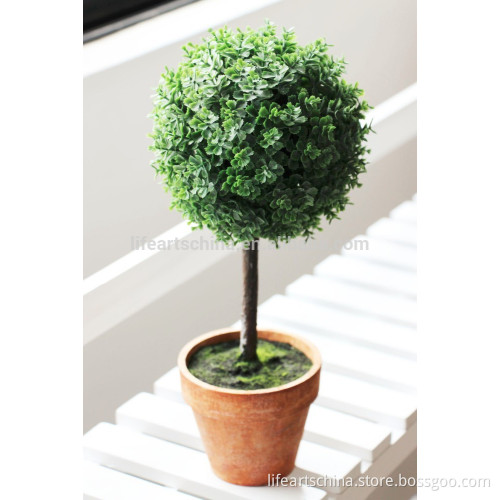 artificial grass, leaf topiary, dia.13cm plastic grass ball, 28cm H grass topiary, mini plant #1